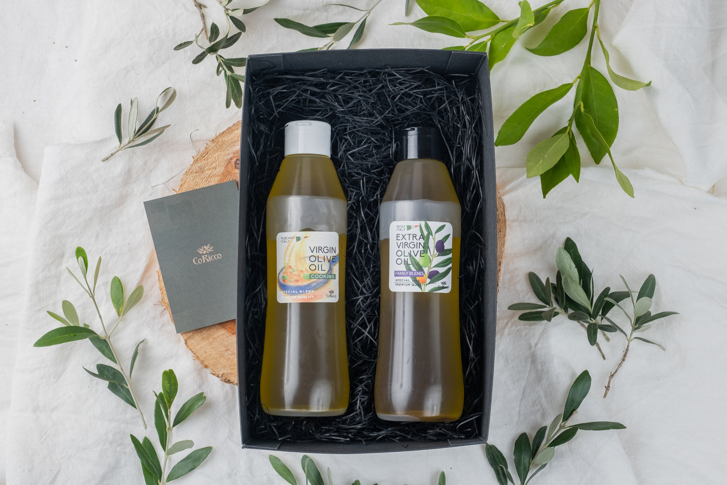【ギフト用】EXTRA VIRGIN OLIVE OIL 500ml×1+VIRGIN OLIVE OIL #COOKING
