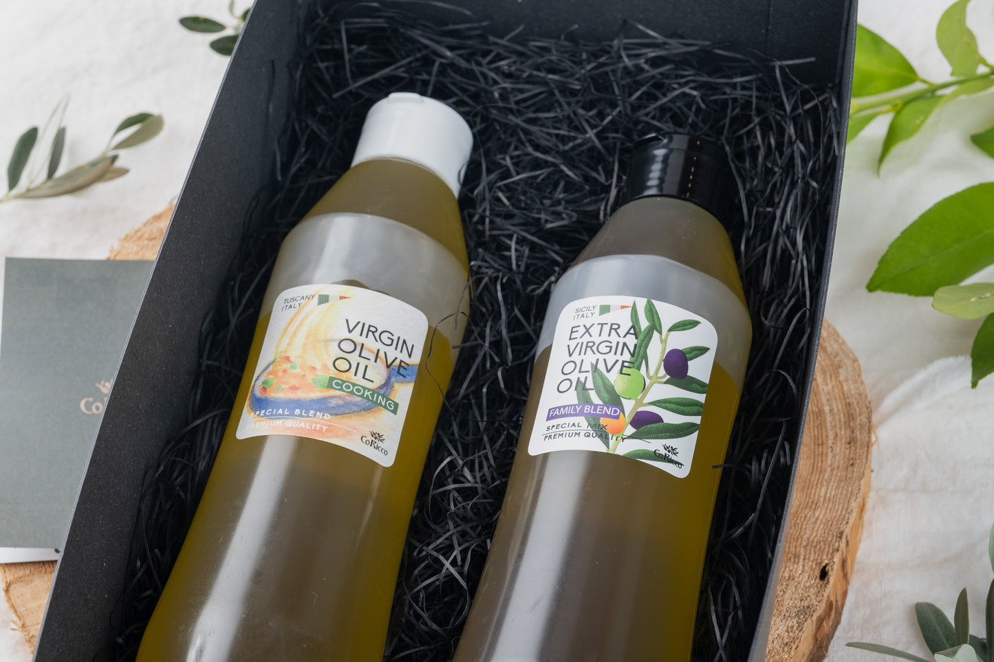 【ギフト用】EXTRA VIRGIN OLIVE OIL 500ml×1+VIRGIN OLIVE OIL #COOKING
