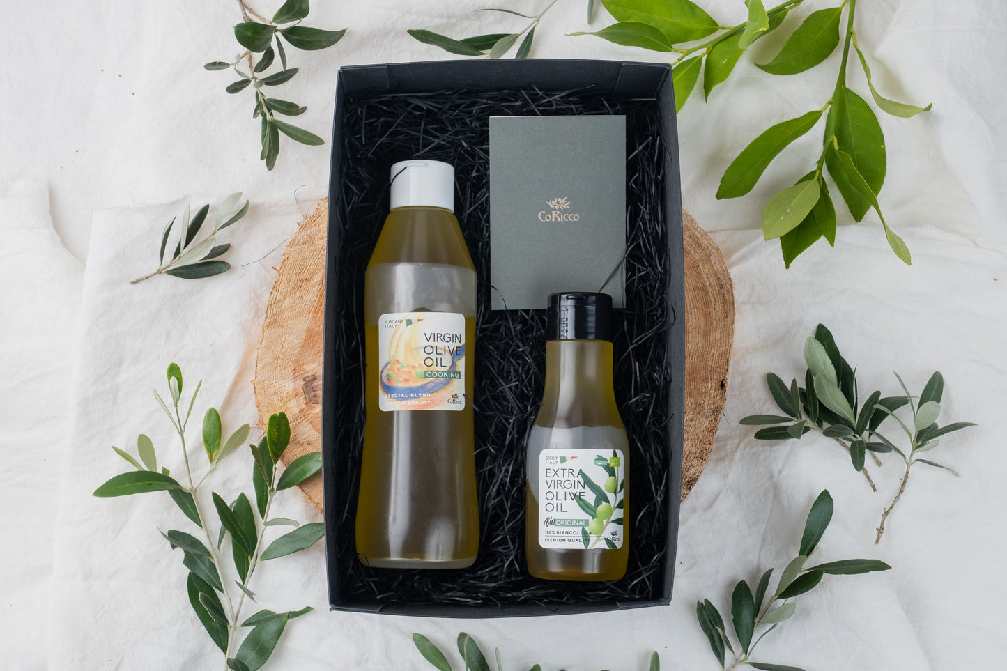 【贈答用】EXTRA VIRGIN OLIVE OIL 230ml×1＋VIRGIN OLIVE OIL 500ml #COOKING